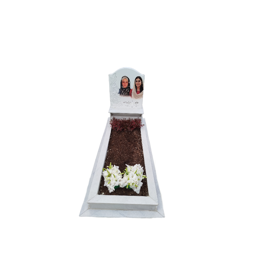 سنگ قبر باغچه دار طرح مهر 